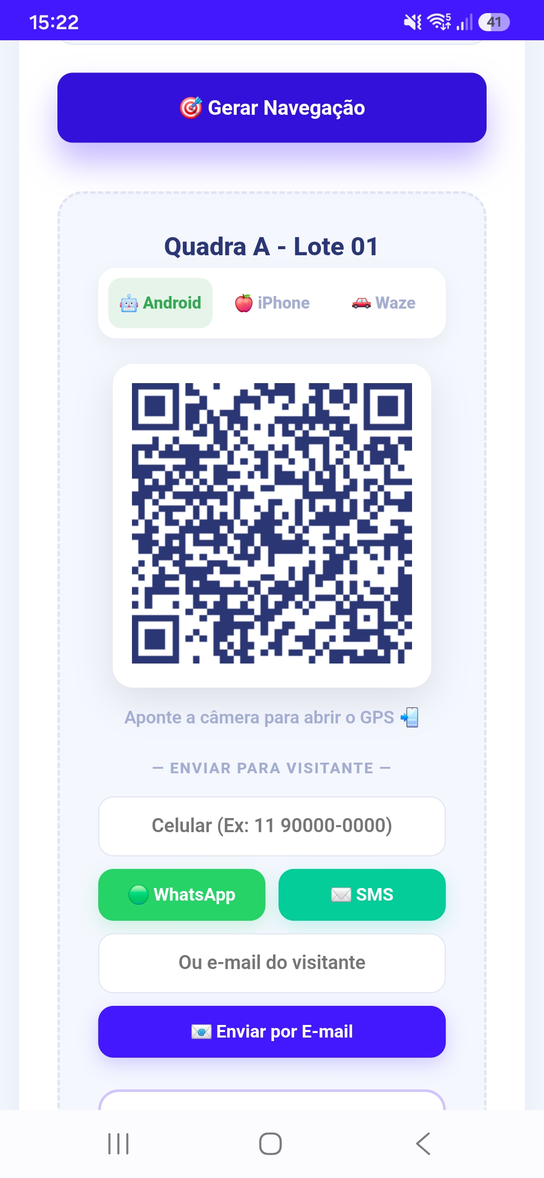 Foto 3: Rastreamento e Roteirização de Coordenadas por GPS